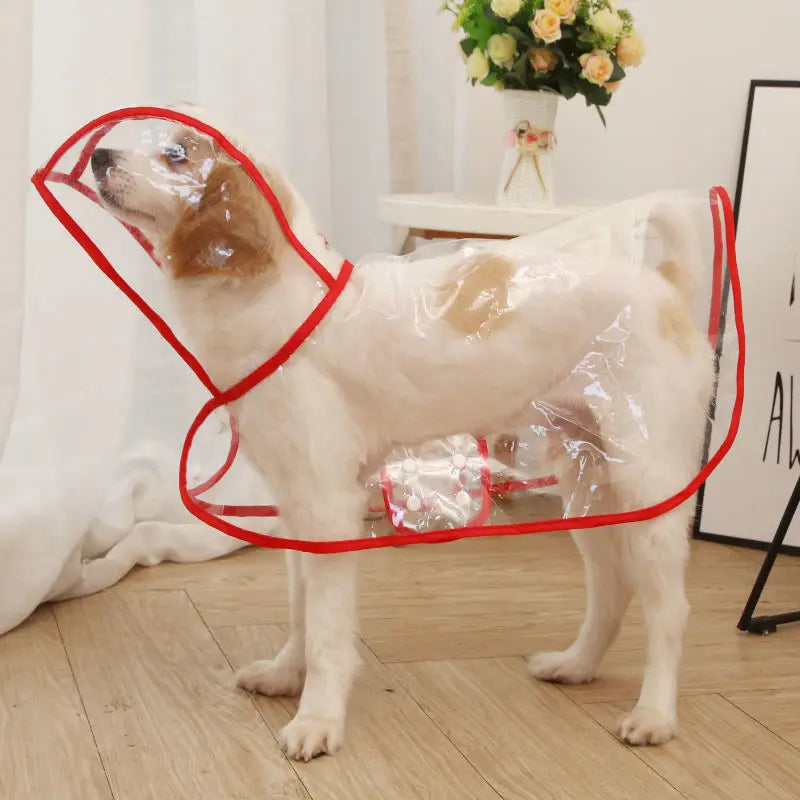 XLeiPet Solid Pet Rain Coat Waterproof Dog Poncho for Pets