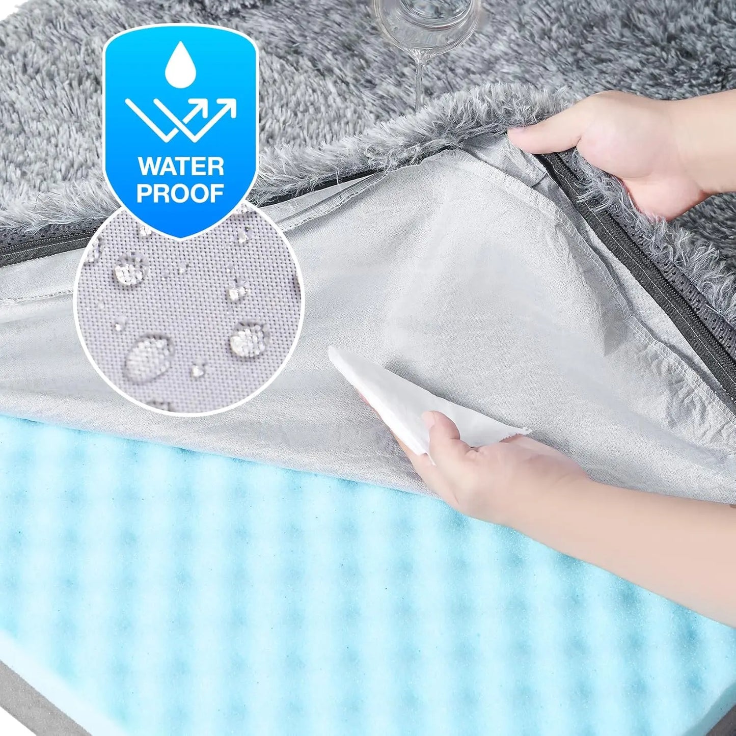 Foldable Orthopedic Memory Foam Bed For Adults And Pets