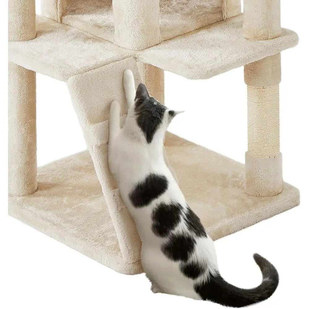 Multi Level Cat Tree With Scratching Post And Condo Perches
