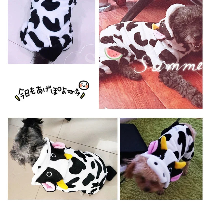 Soft Fleece Dog Hoodies And Jumpsuits For Small Dogs