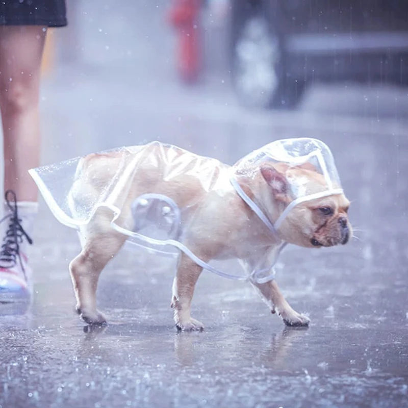 XLeiPet Solid Pet Rain Coat Waterproof Dog Poncho for Pets