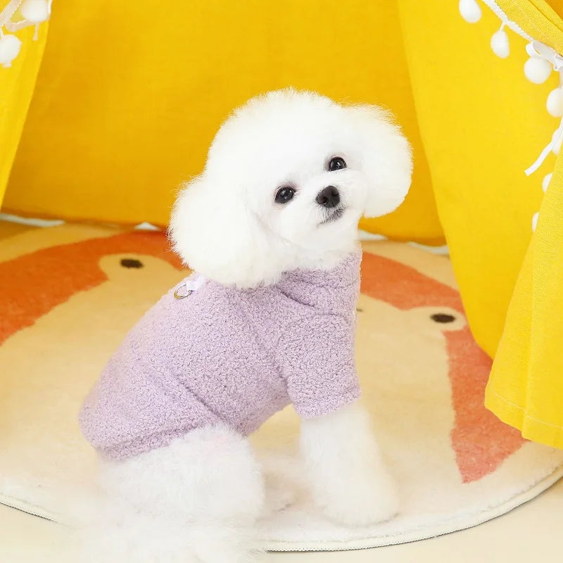Fleece Dog Hoodie Sweater For Small And Medium Dogs