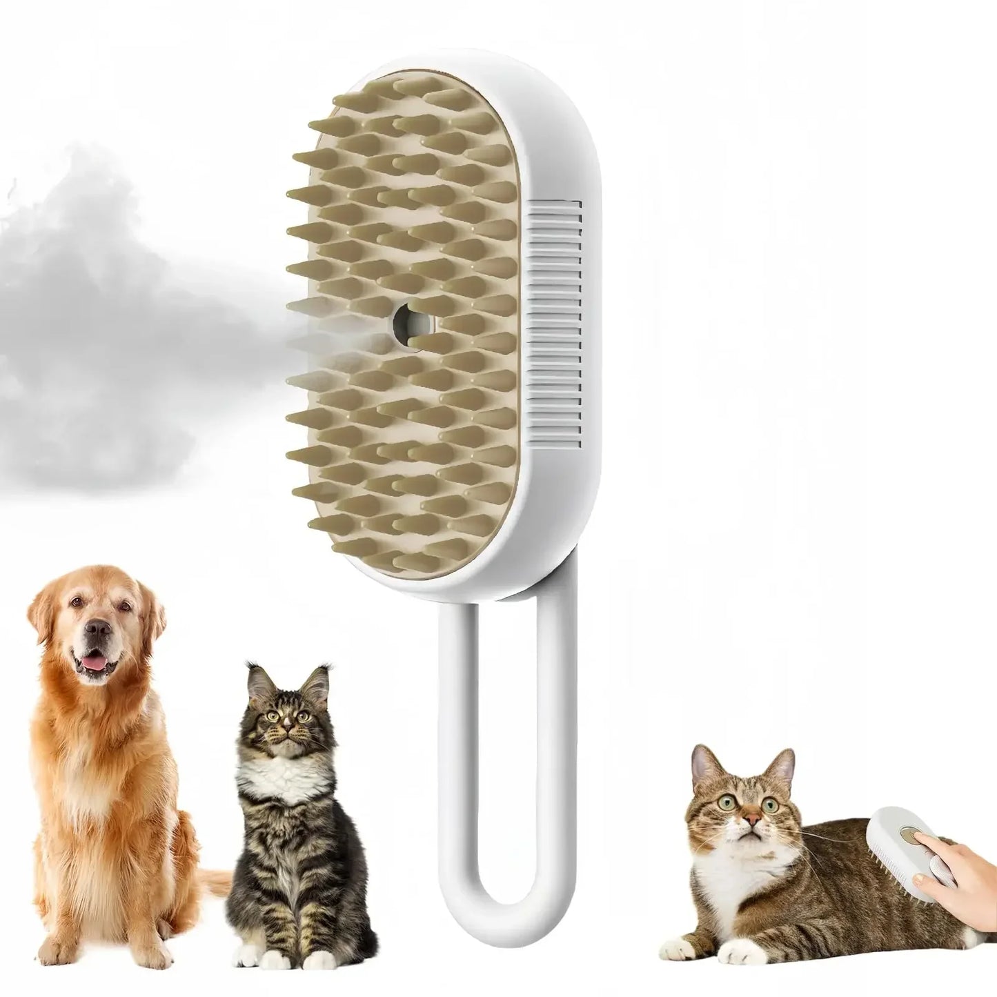 Pet Spray Grooming Comb For Dogs And Cats Steam Cleaning
