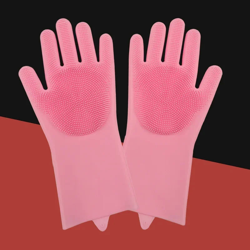 Pet Grooming Silicone Glove For Dog And Cat Bathing