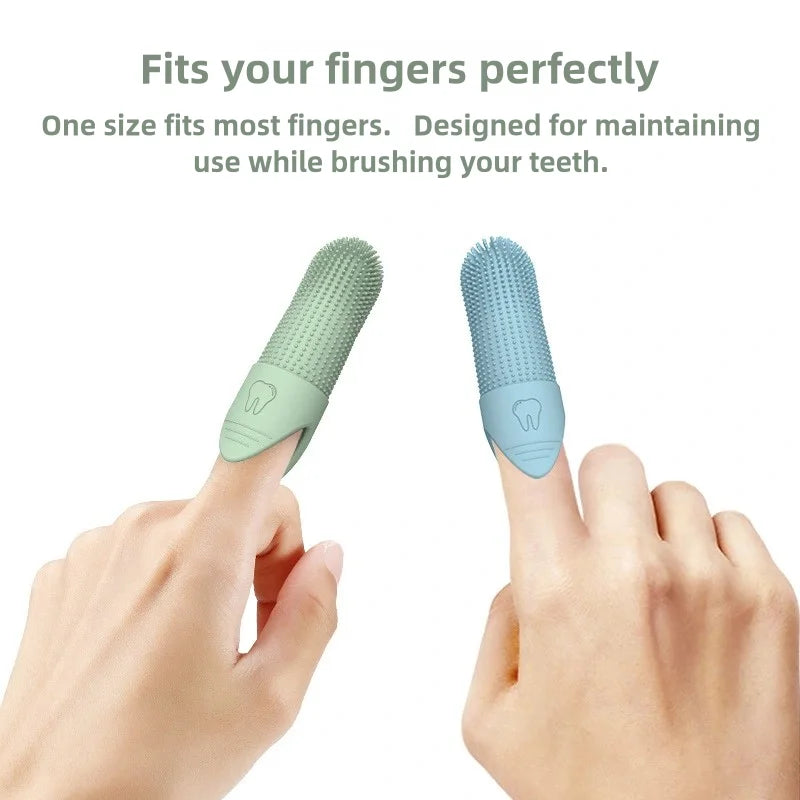 Dog Finger Toothbrush 360 Degree Cleaning Food Grade Silicone