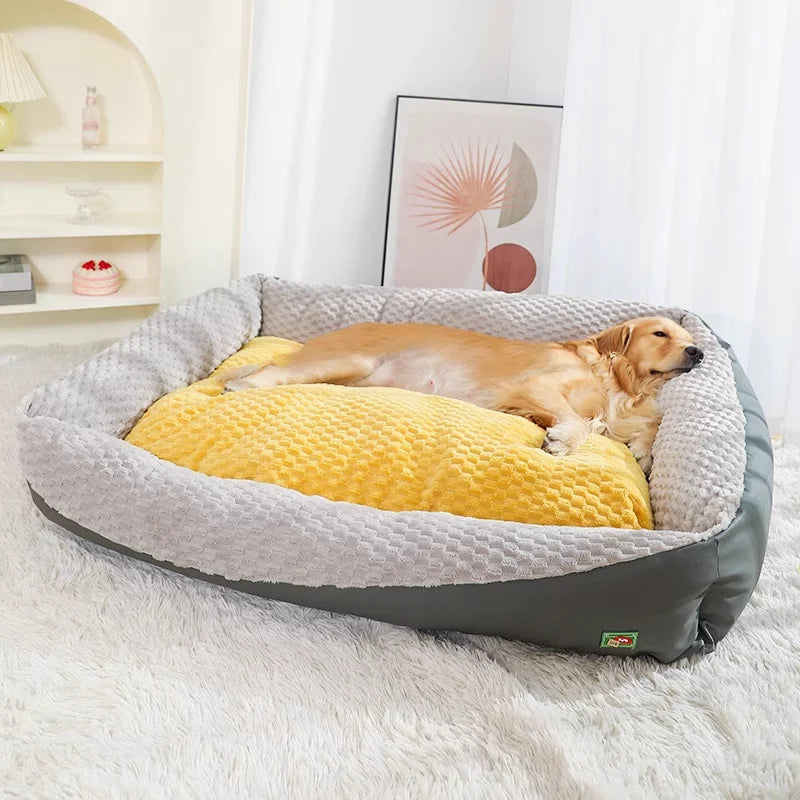 NONECN Cozy Rectangular Dog Bed With Removable Washable Cushion