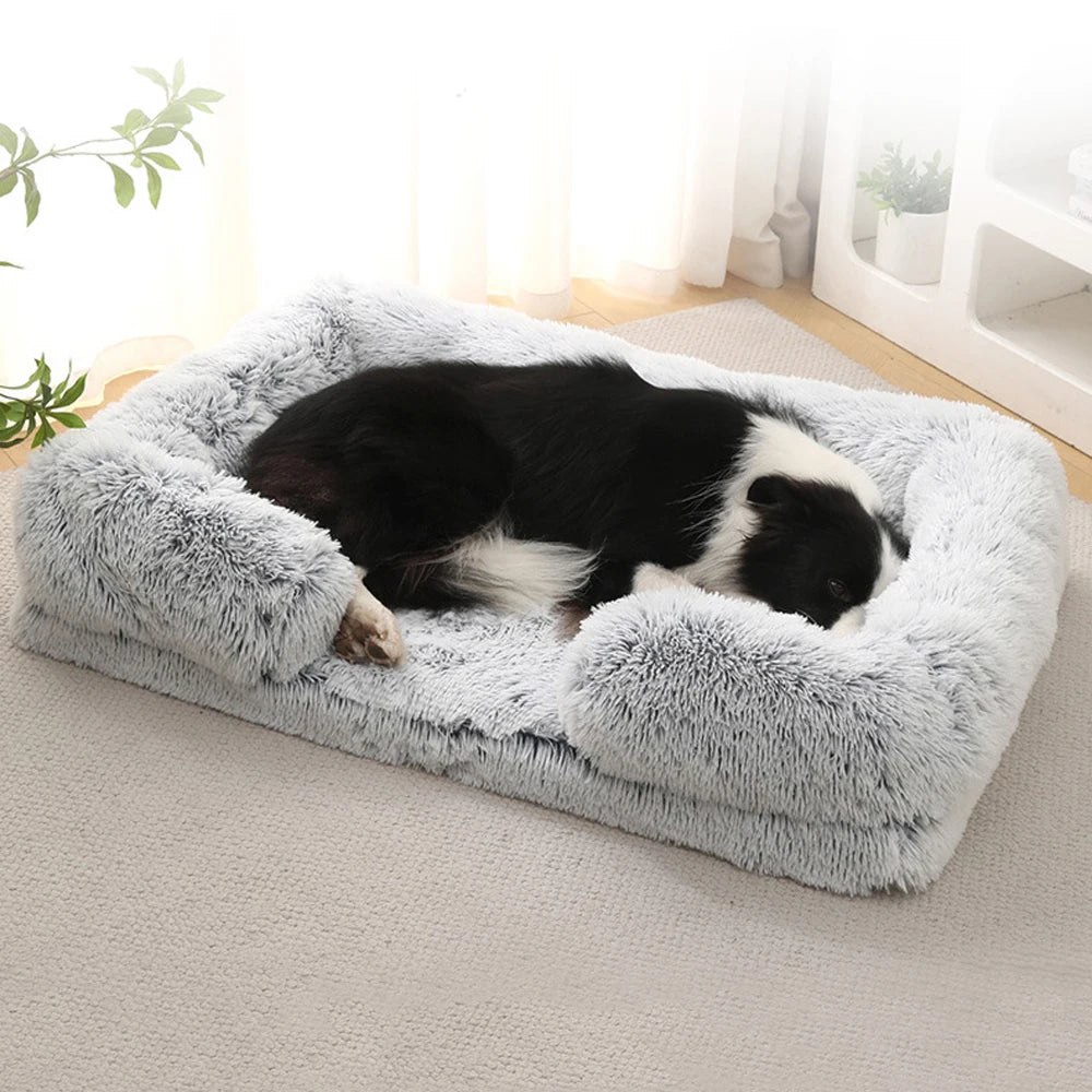 NONECN Half Surround Full Filling Dog Bed