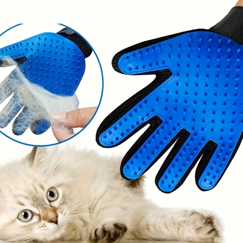 Pet Grooming Gloves Hair Removal for Dogs and Cats