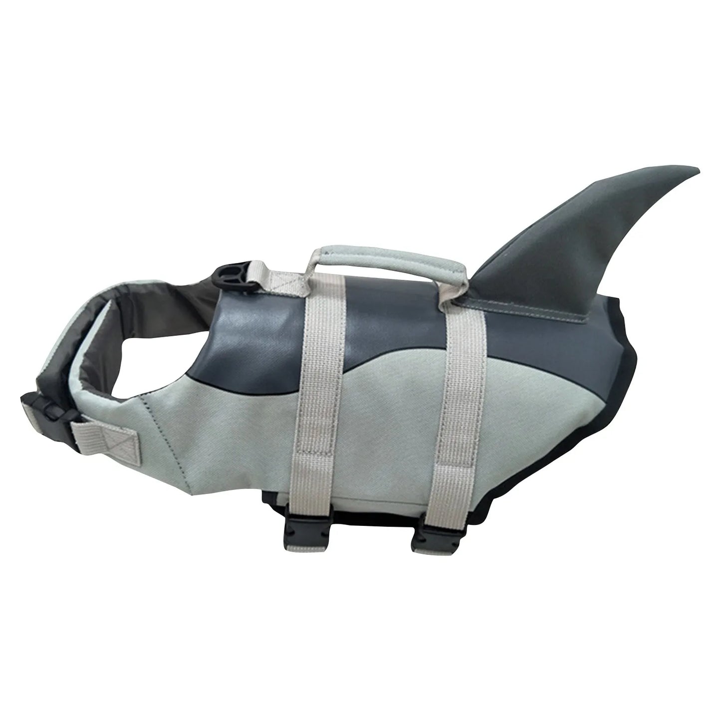 Shark Dog Life Jacket With Adjustable Handle For Small Dogs