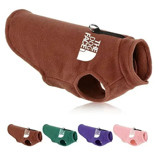 NONECN Autumn Winter Dog Sweater Fleece Coat For Small Breeds