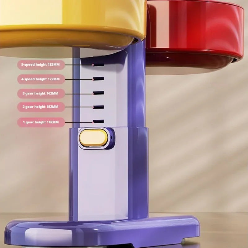 Elevated Pet Feeder For Small Dogs With Height Adjustable Bowls