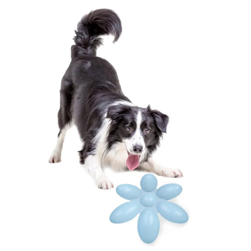 Petal-Shaped 6-In-1 Plastic Feeding Bowl For Dogs And Cats