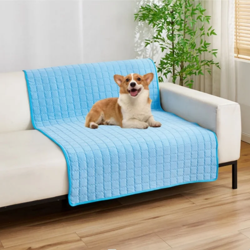 Pet Cooling Mat For Dogs And Cats Moistureproof Ice Silk