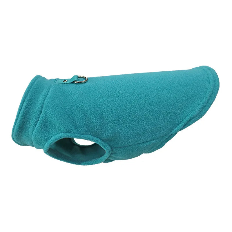 NONECN Warm Fleece Dog Coat With D Ring For Small Pets