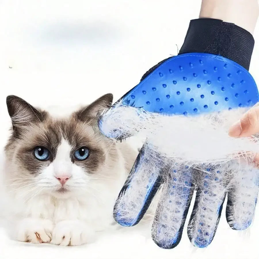 KYJGCN Premium Pet Grooming Gloves Deshedding Silicone Bath Massage