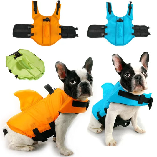 Dog Life Vest Adjustable Buoyant Jacket For Water Safety
