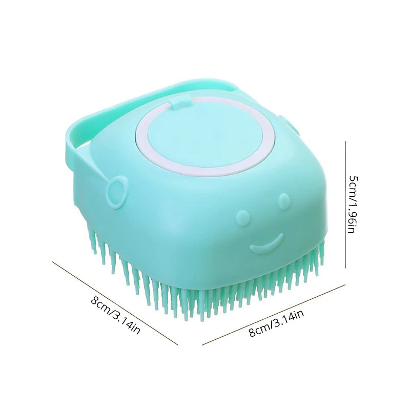 Soft Silicone Bathing Brush For Dog And Cat Grooming
