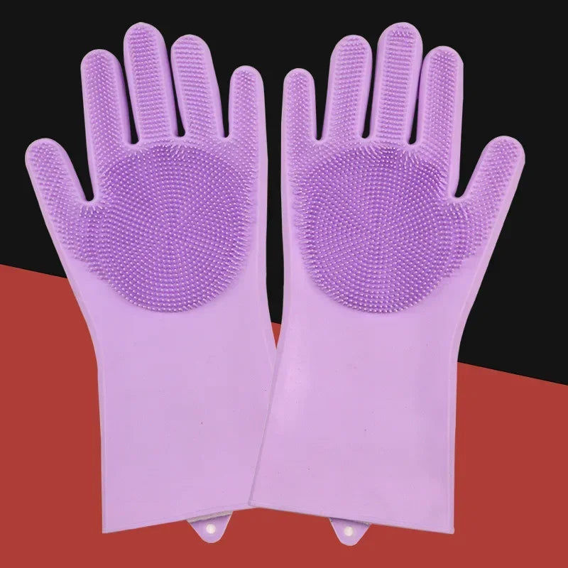 Pet Grooming Silicone Glove For Dog And Cat Bathing