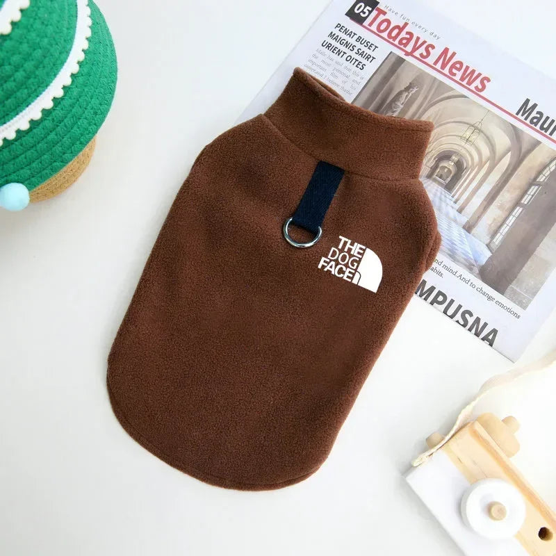 NONECN Autumn Winter Dog Sweater Fleece Coat For Small Breeds