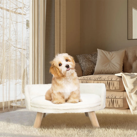 BINGOPAWCN Pet Sofa Bed Raised Cat Chair and Dog Couch