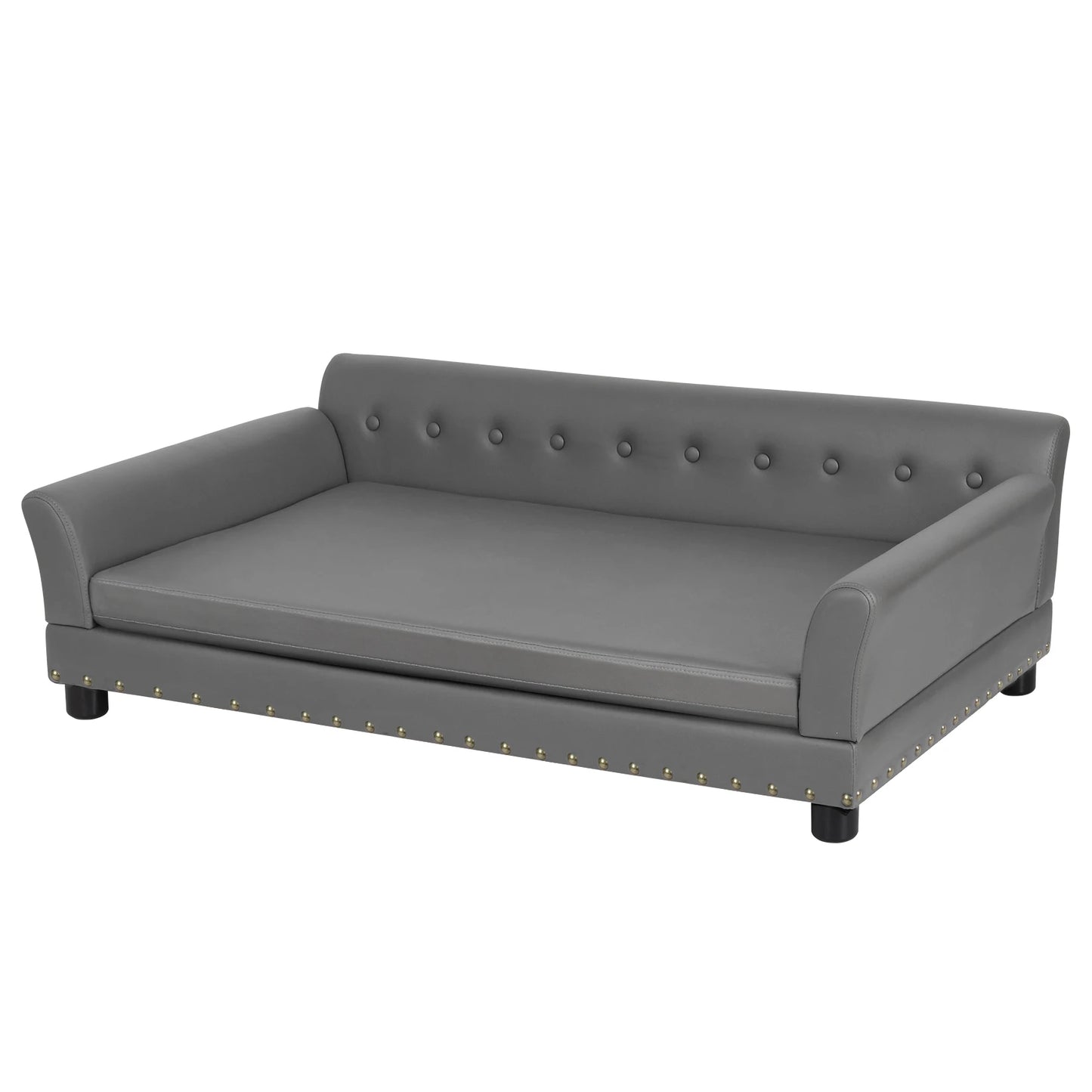 Bingopaw Durable Elevated Rectangle Dog Bed for Living Rooms