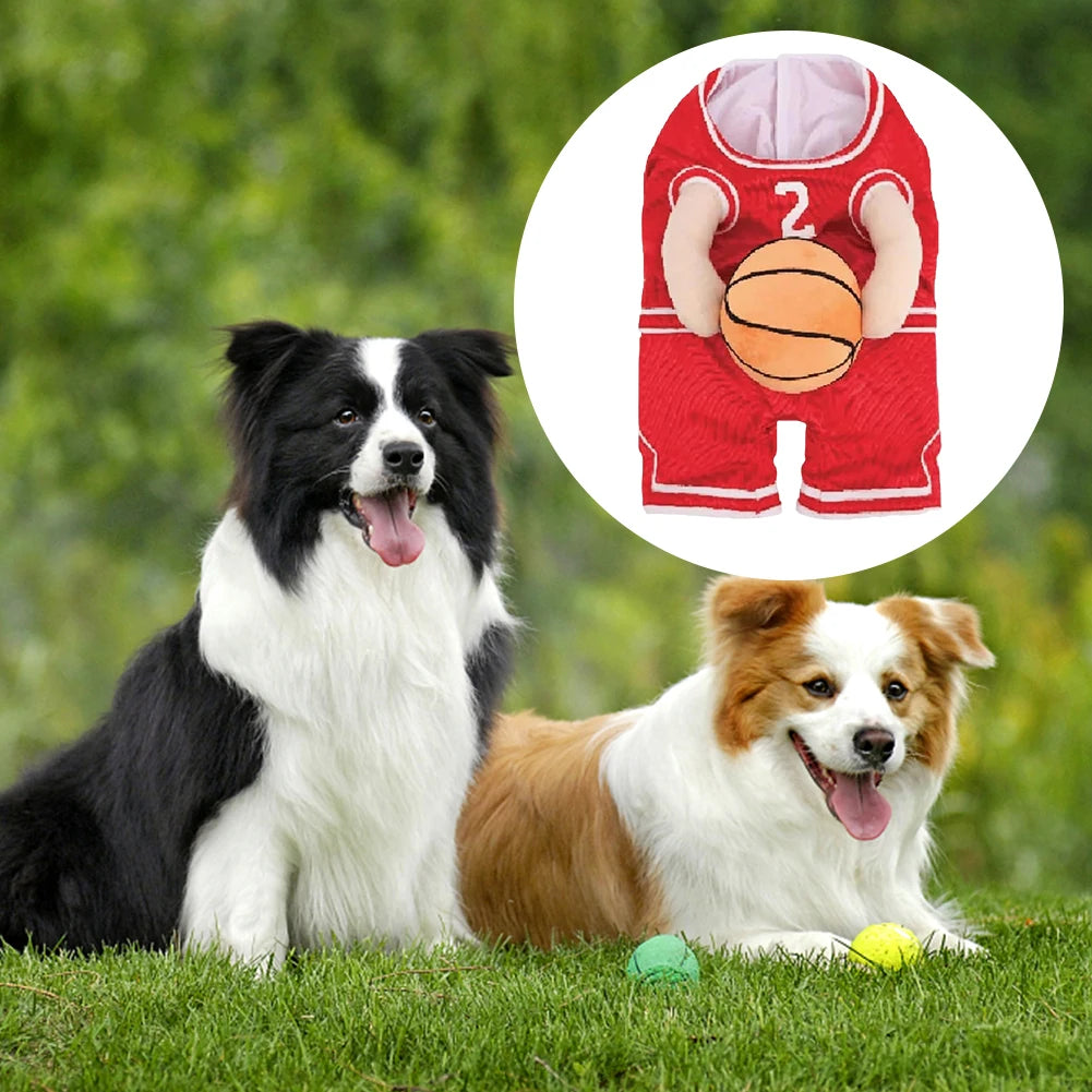 VAKIND Dog Basketball Player Costume With Ball Halloween Outfit