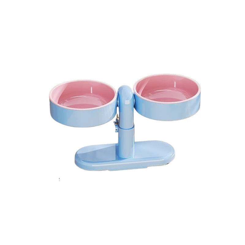 Elevated Pet Feeder For Small Dogs With Height Adjustable Bowls