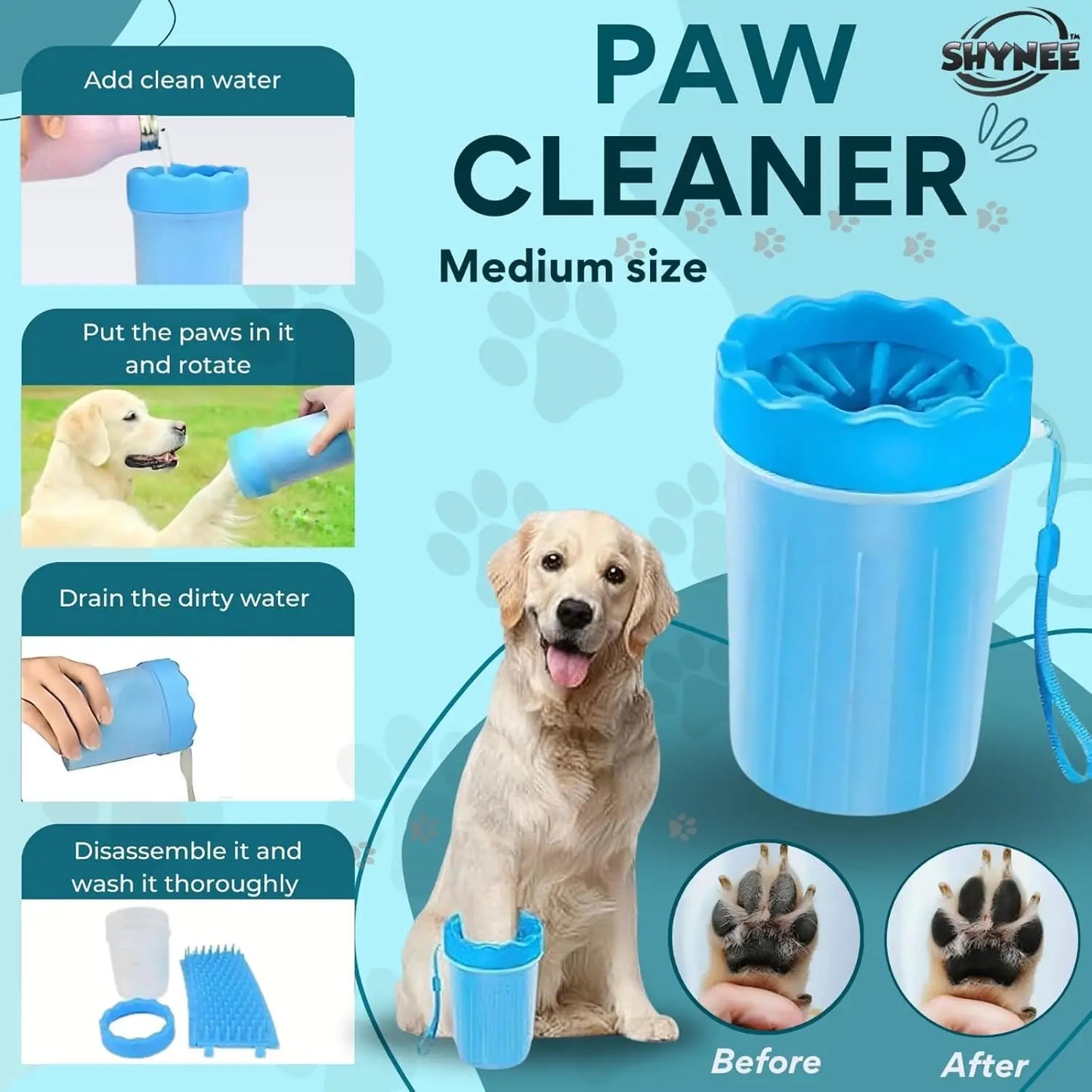 Dog Grooming Kit 8 Pieces With Shampoo Brush