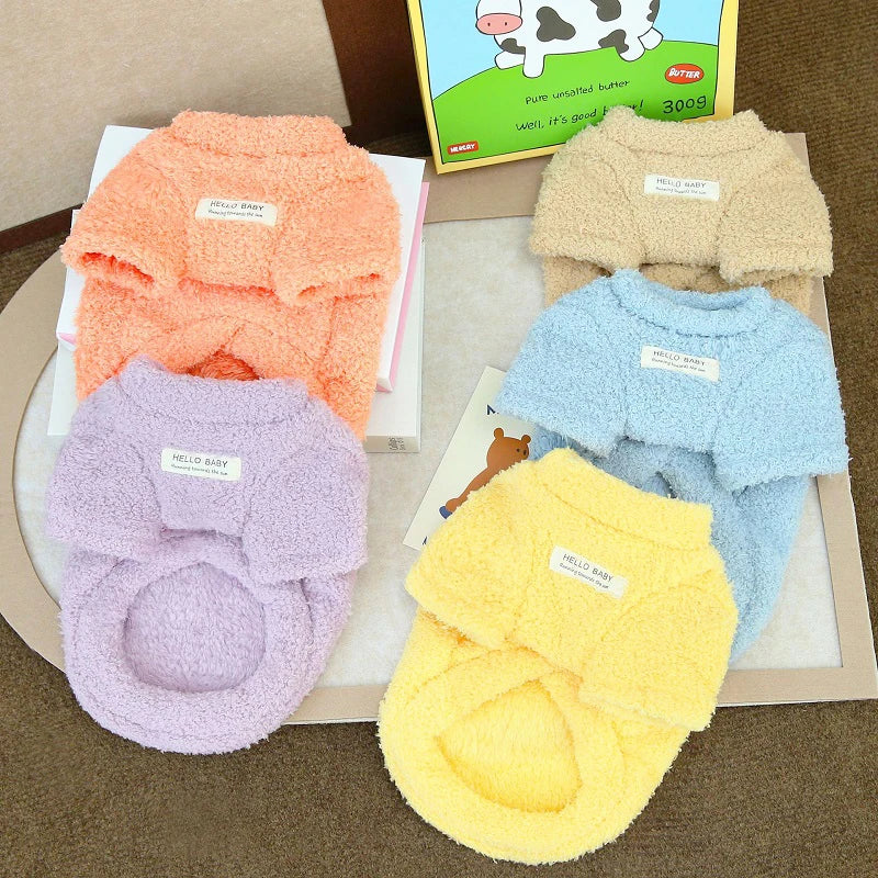 Fleece Dog Hoodie Sweater For Small And Medium Dogs