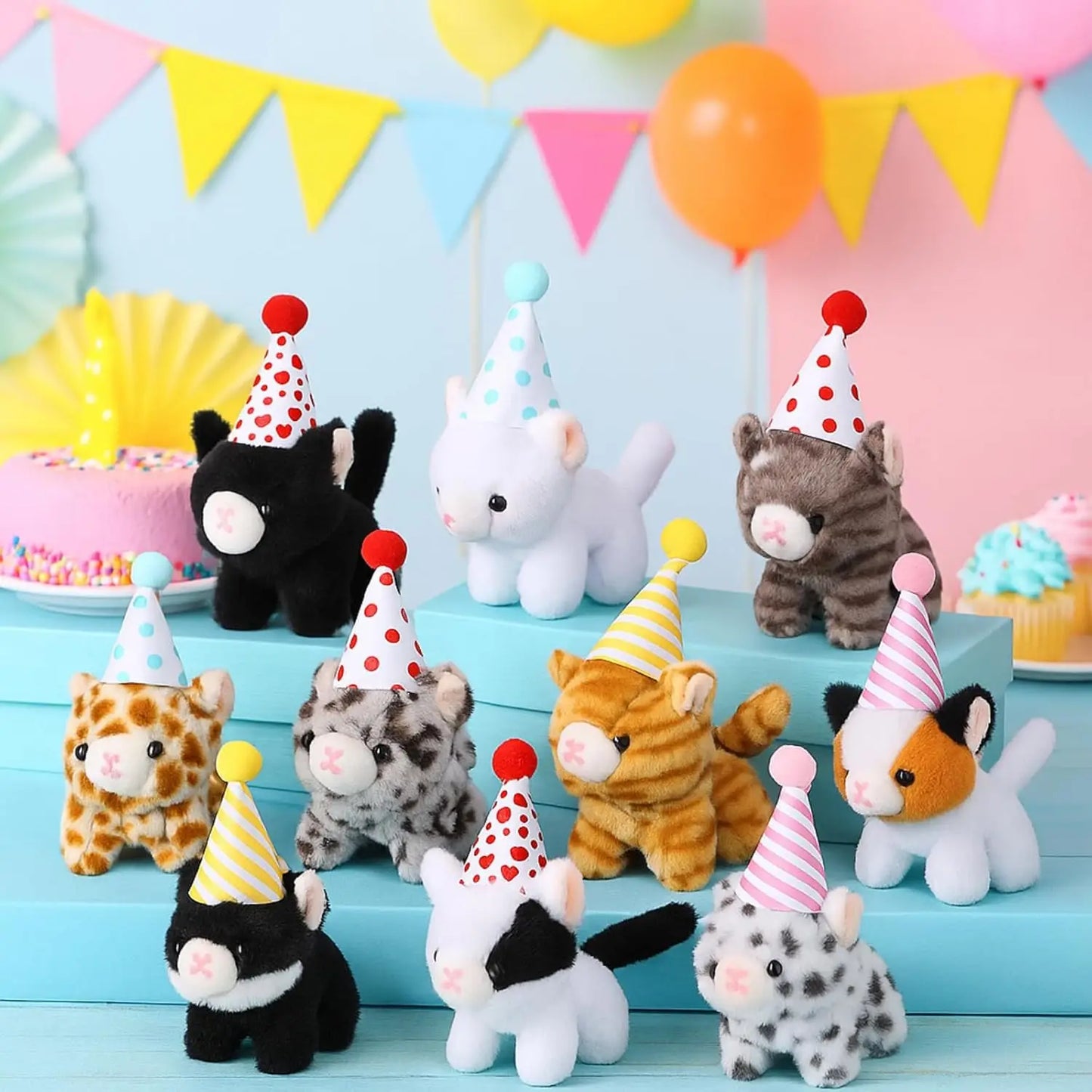 Mini Plush Cat Toys Set For Adoption Events And Parties