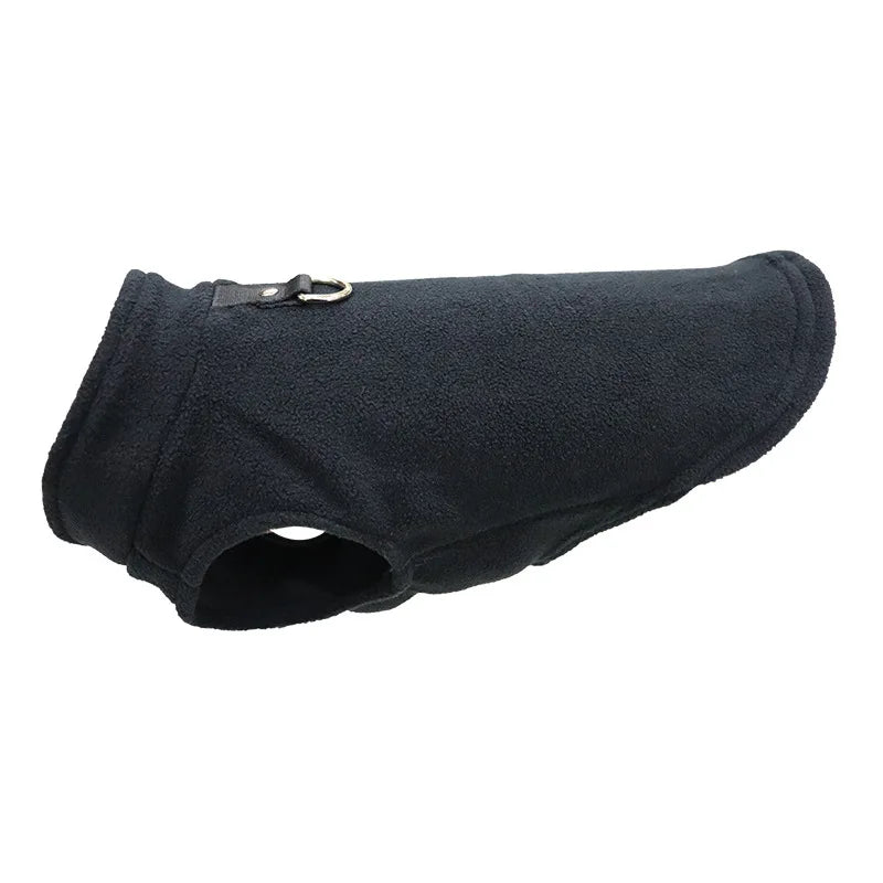 NONECN Warm Fleece Dog Coat With D Ring For Small Pets