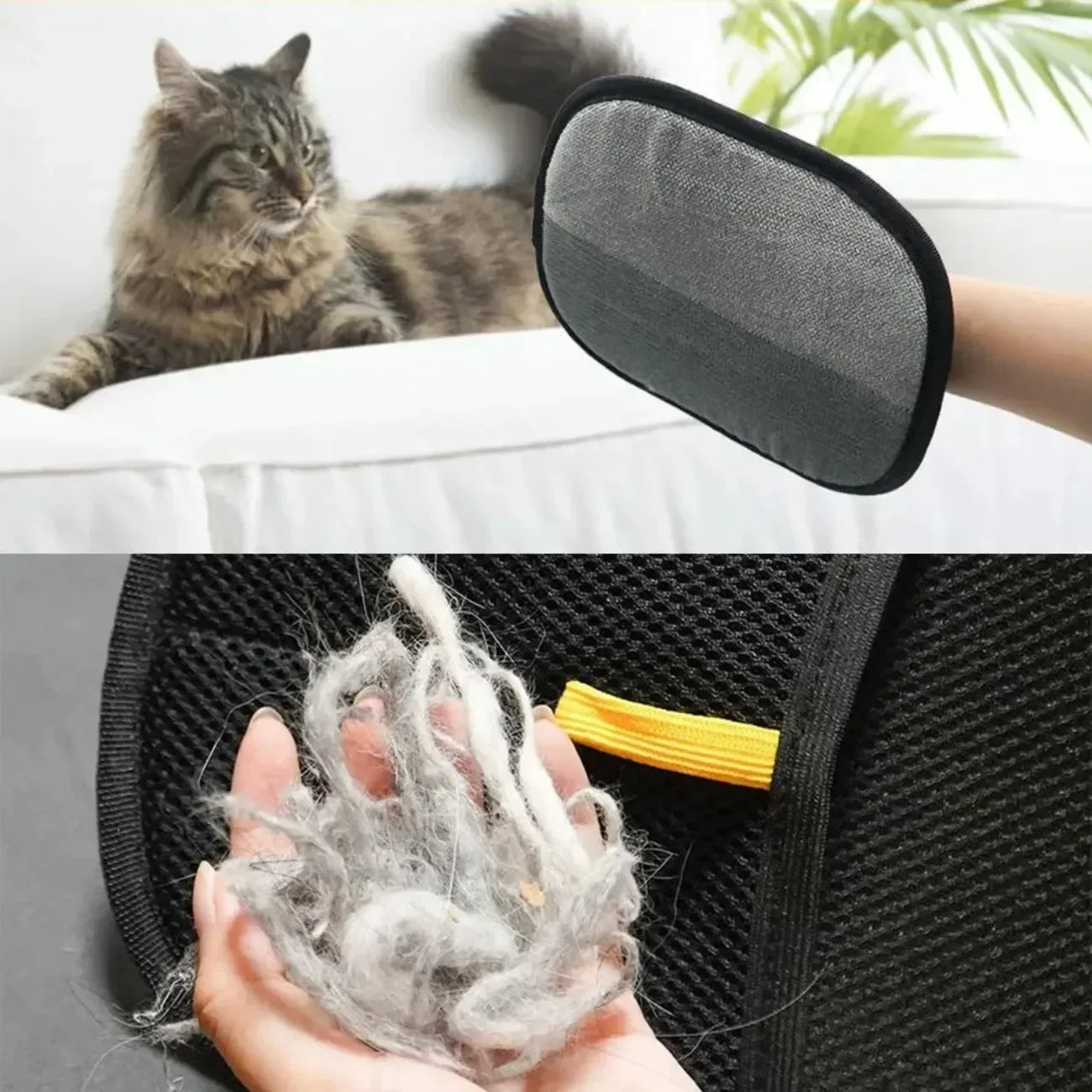 DIAMRICN Reusable Pet Hair Removal Gloves Gentle Deshedding Grooming