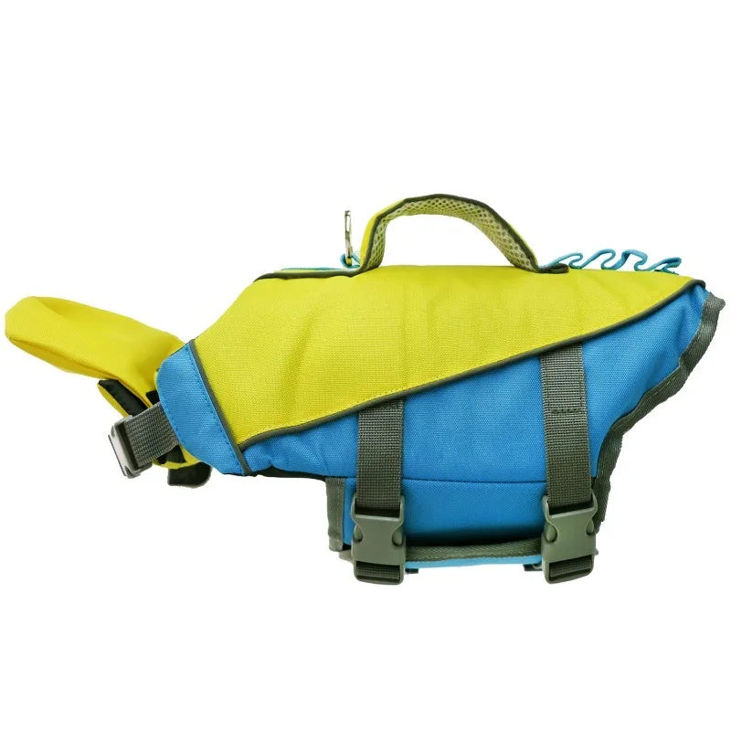 Dog Life Vest For Summer Swimming Safety Lightweight Polyester