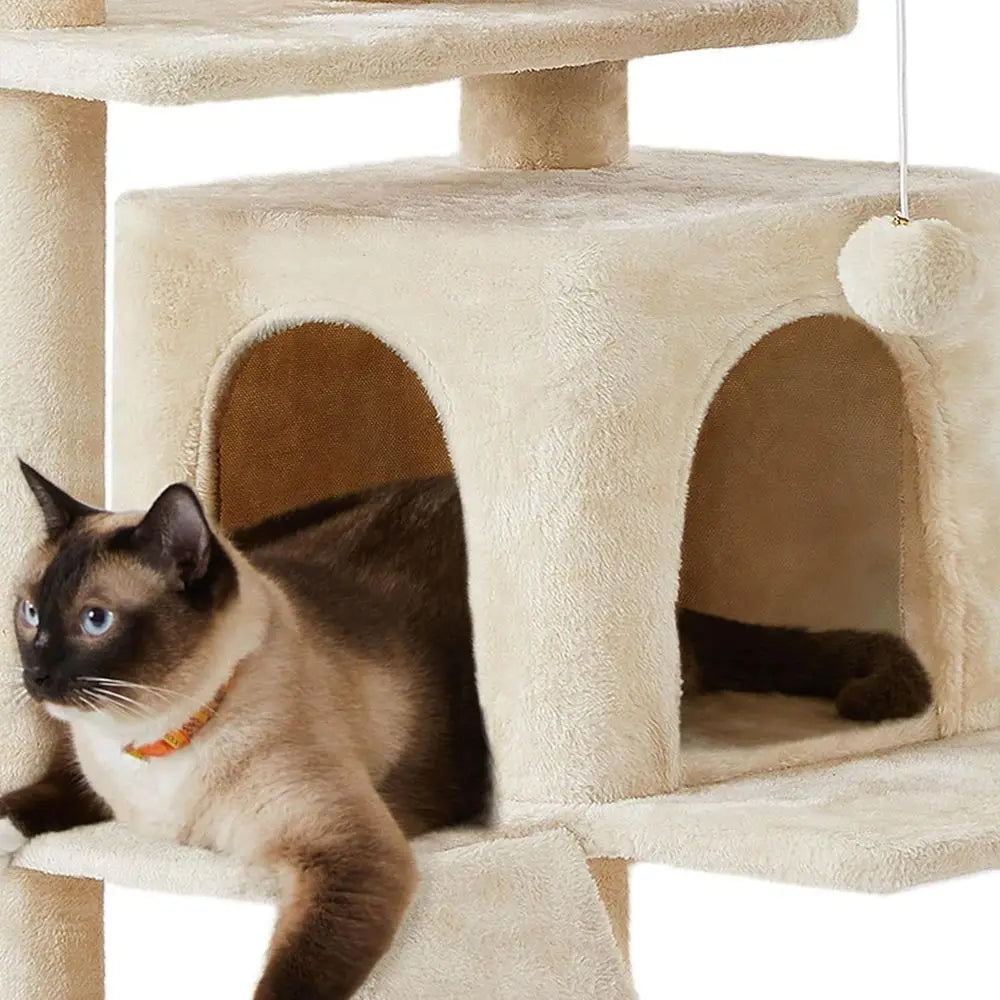 Multi Level Cat Tree With Scratching Post And Condo Perches