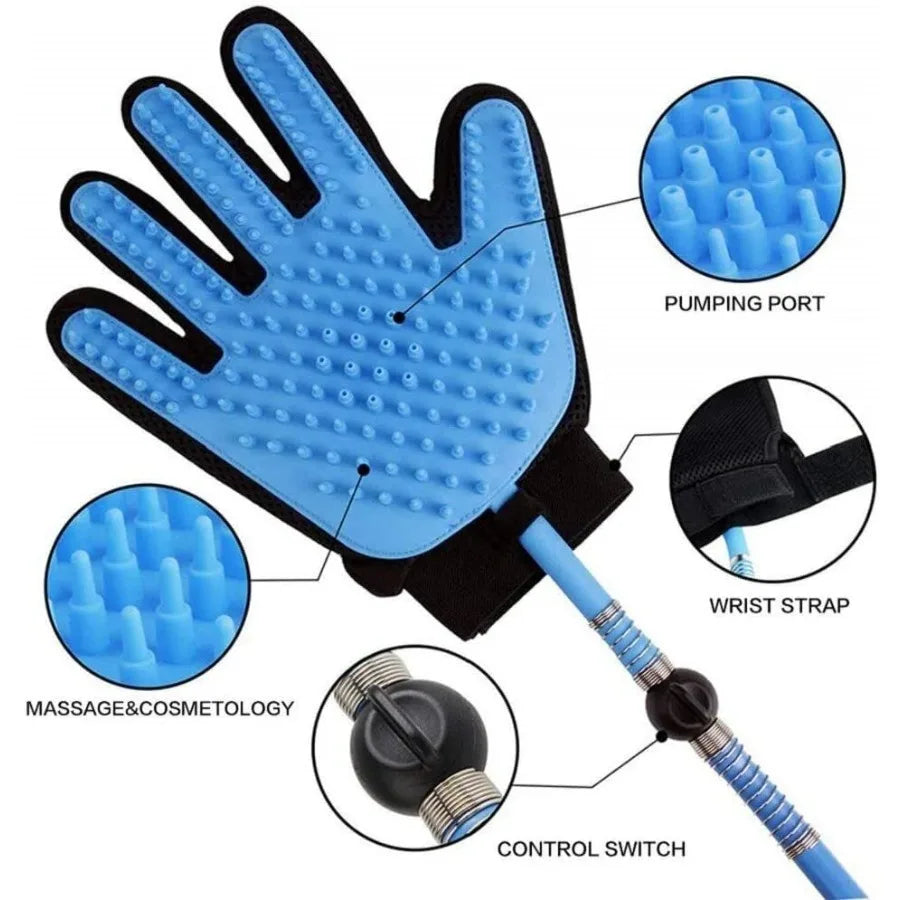 MDNGCN ARC-POWER Dog Bathing Grooming Glove Massager Brush