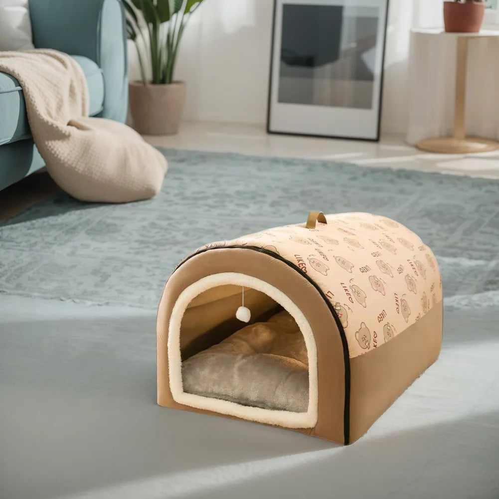 Soft Tent Dog House Washable Cat Cave Shelter For Pets