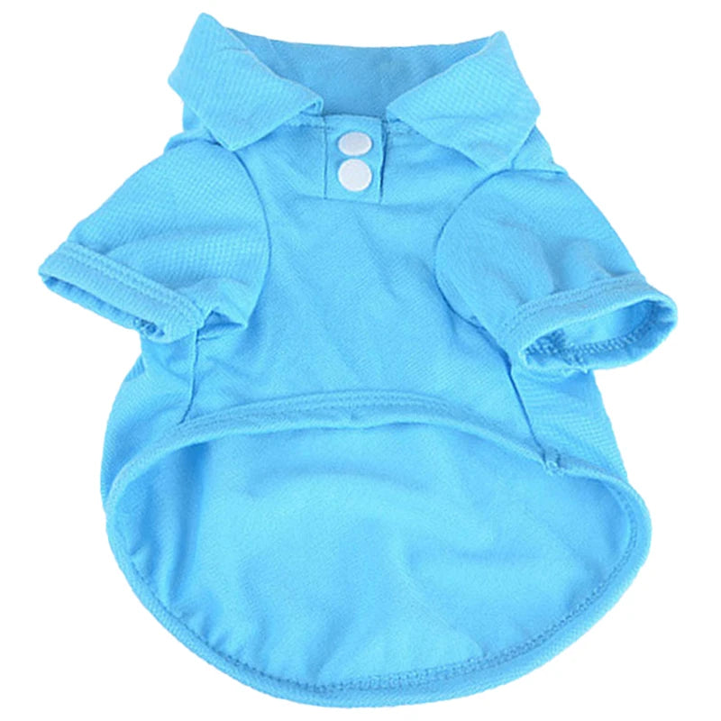 Doggyzstyle Spring Dog Shirts Breathable Polo Collar Vest For Dogs