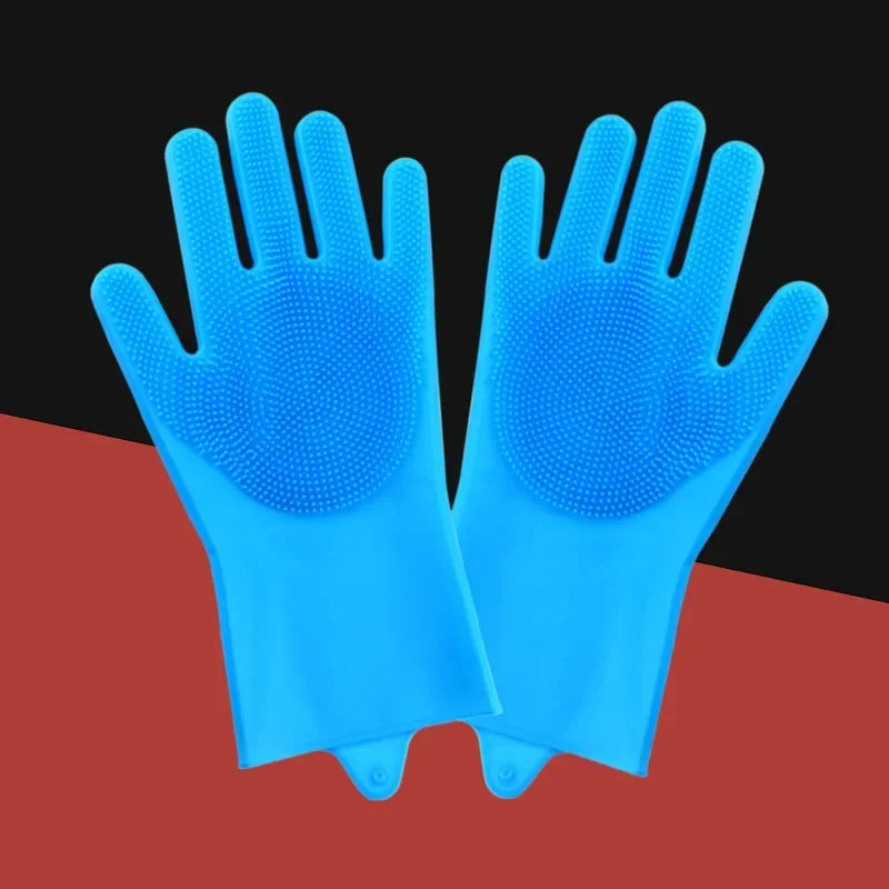 Pet Grooming Silicone Glove For Dog And Cat Bathing