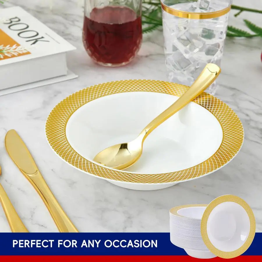Disposable Plastic Bowls Heavy Duty for Party and Catering