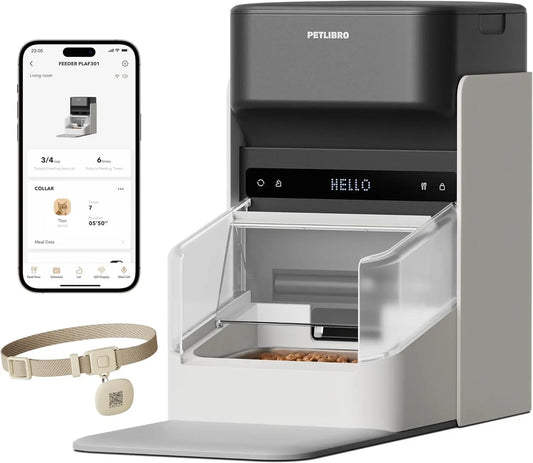 RFID Cat Feeder With Diet Tracking And Anti Theft Lid