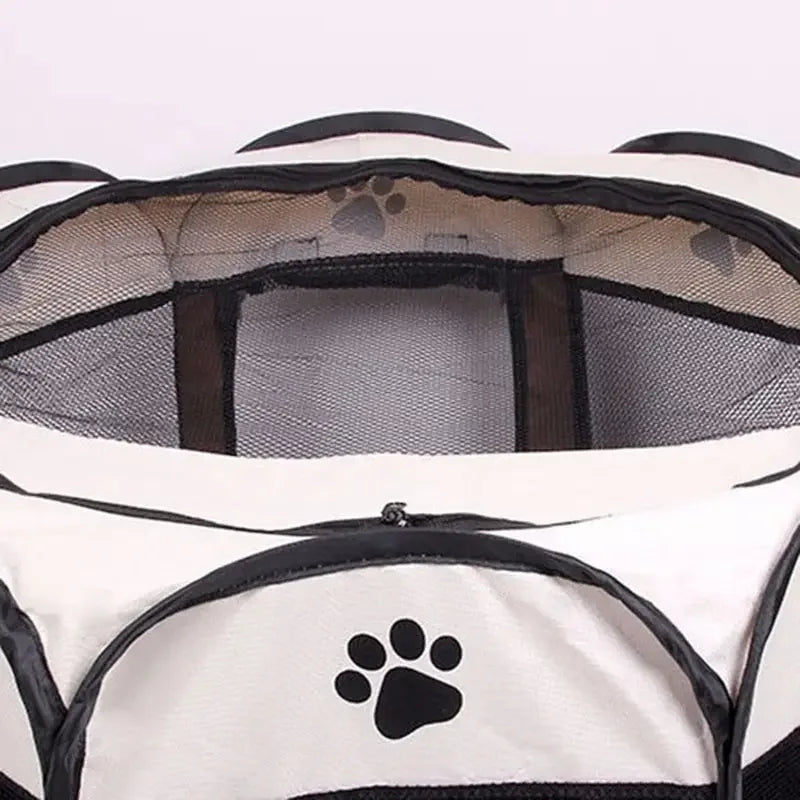 Portable Foldable Pet Tent Kennel Octagonal Shelter For Outdoor Use