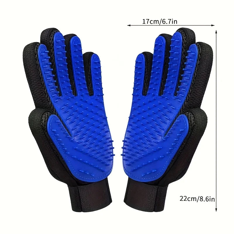 Pet Grooming Gloves Hair Removal for Dogs and Cats